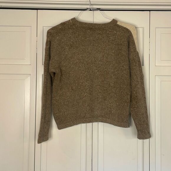 Extra Energy Vintage By De Rotchild Silk Angora block square print sweater M - Picture 5 of 9